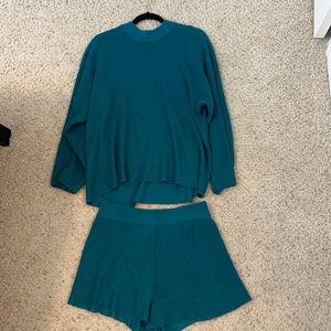 Free people beach solid Malibu surf set